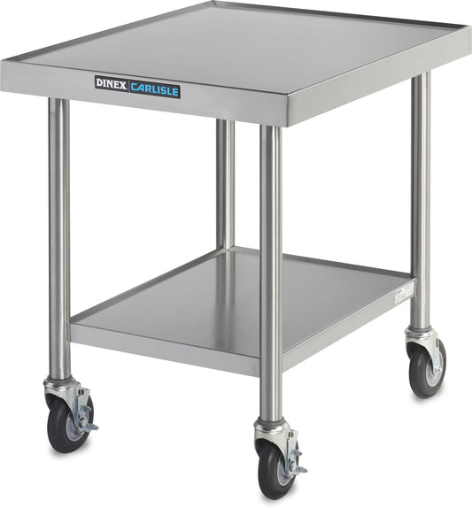 Dinex DXPICTABLEM 30" x 24" x 30.12" Stainless Steel Mobile Table for Induction Charger