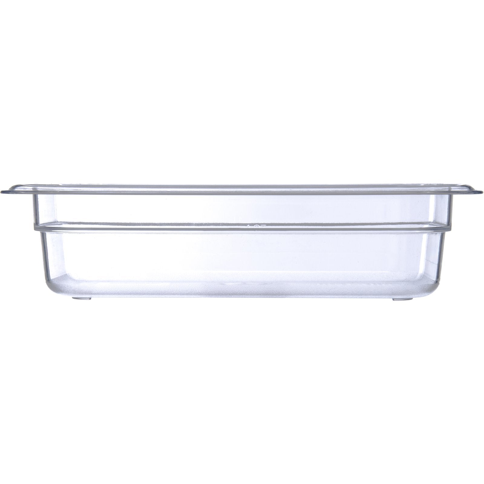 Carlisle 3068007 1/4 Size Clear Polycarbonate StorPlus Food Pan, 2.5" Deep
