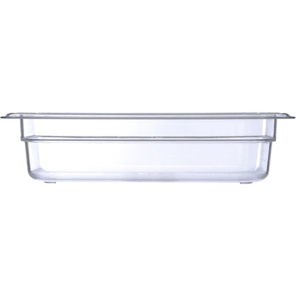 Carlisle 3068007 1/4 Size Clear Polycarbonate StorPlus Food Pan, 2.5" Deep