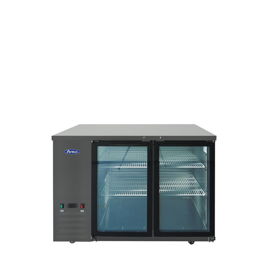 Atosa SBB48GGR-AUS2 48" Black Glass Door Back Bar Cooler