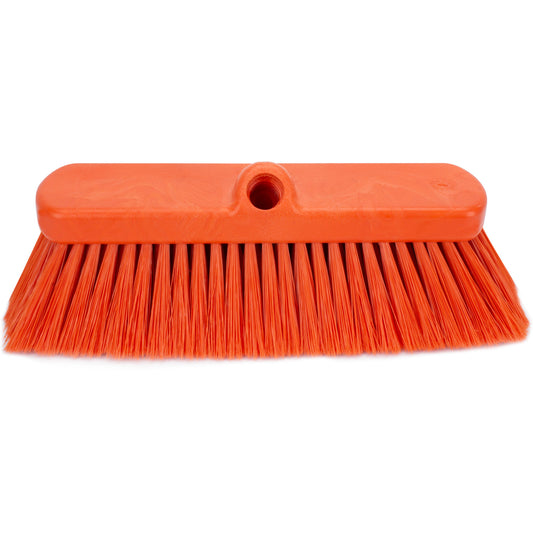 Carlisle 41278EC24 10" Orange Color Coded Flo-Thru Wall & Equipment Brush
