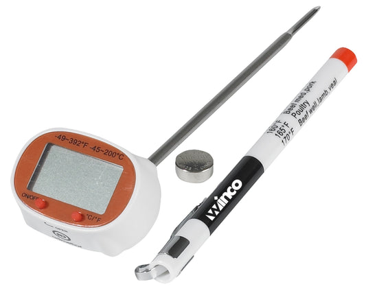 Winco TMT-DG2 4-3/4" White Probe Digital Thermometer