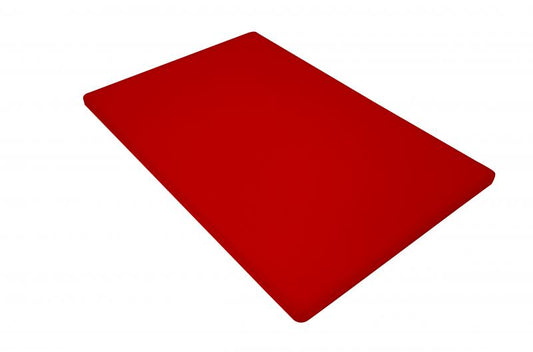 Omcan 41200 12" x 18" x 1/2" Red Polyethylene Rigid Cutting Board