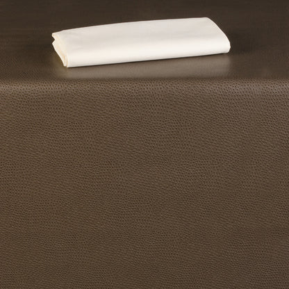 Marko 59045252SM092 52" x 52" Taupe Vinyl Vative Series Relic Tablecloth