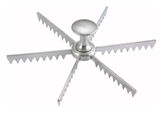 Winco APM-06 Aluminum 6 Cut Pie/Cake Marker