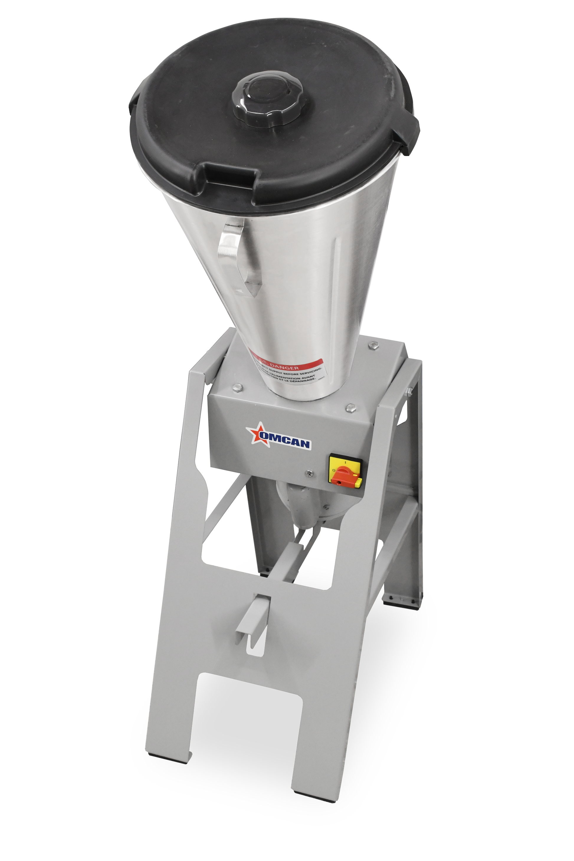 Omcan 37969 16 Qt. (15 Liter) High Performance Stainless Steel Vertical Tilting Blender