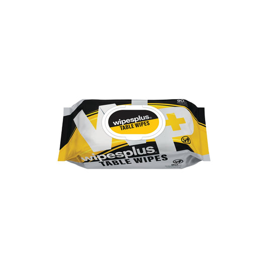 WipesPlus 37665 White Table Wipes, Refill Pack (12/90s)