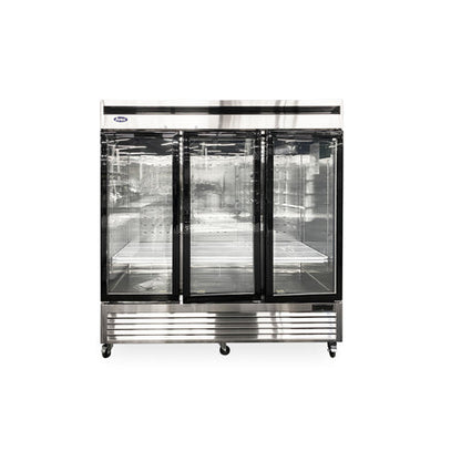 Atosa MCF8708GR Triple Glass Door Bottom Mount Merchandiser Refrigerator