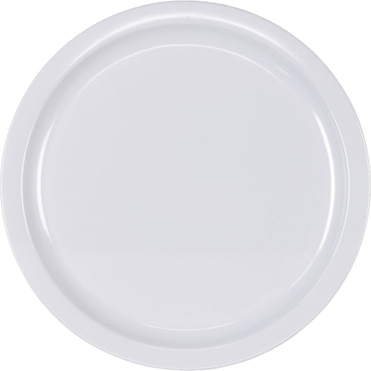 Carlisle KL11602 10" White Kingline Melamine Dinner Plate