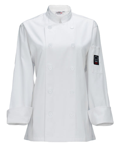 Winco UNF-7WL Large White Women's Jacket