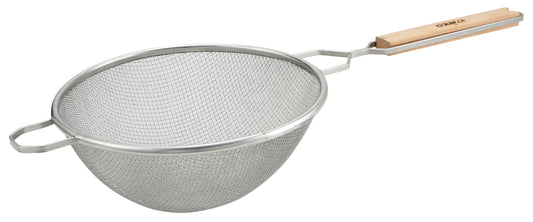 Winco MS2K-10D 10-1/2" Stainless Steel Double Fine Mesh Strainer