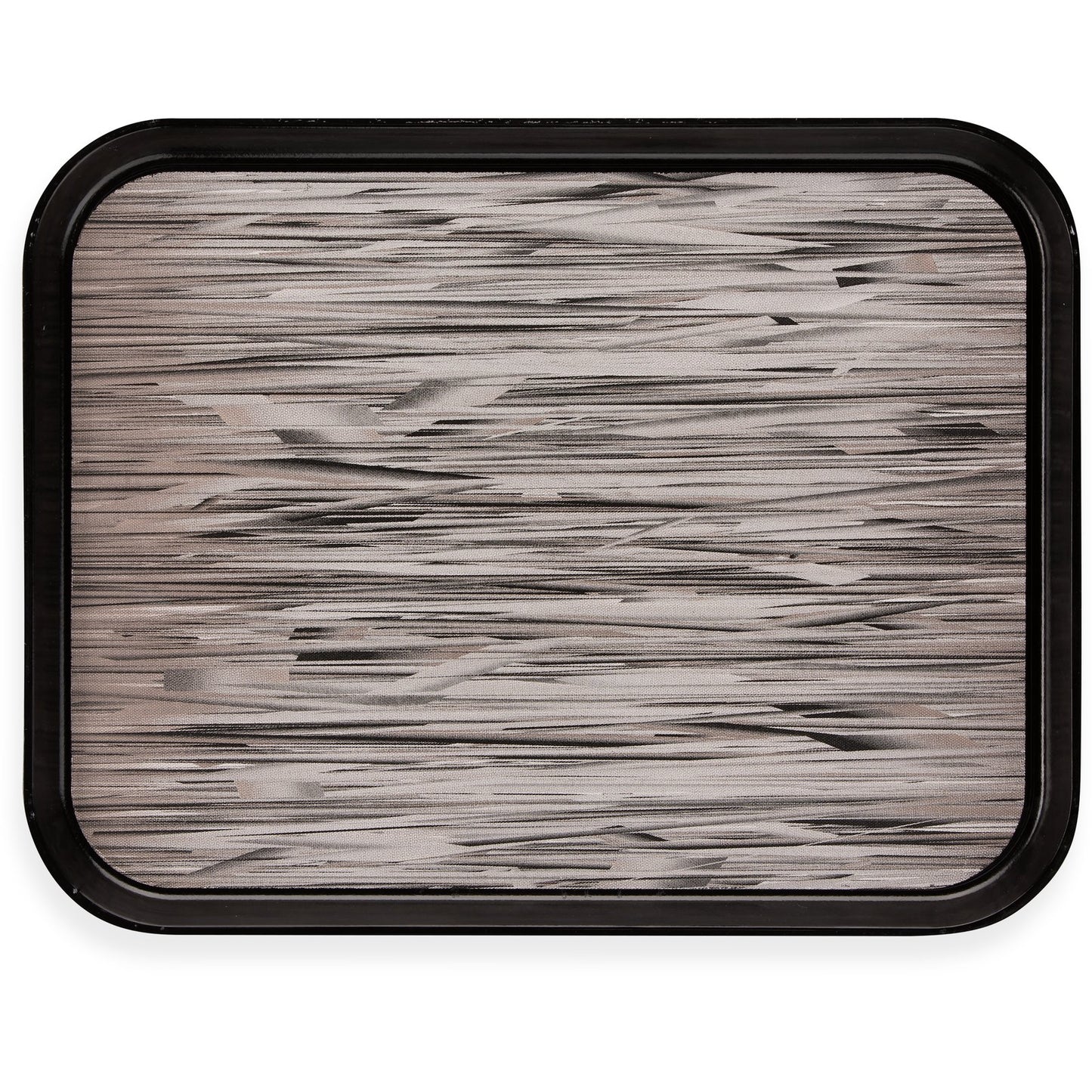 Carlisle DXSMC1418NSQ03 14" x 18" Black Fiberglass Glasteel Quarry Non-Skid Tray