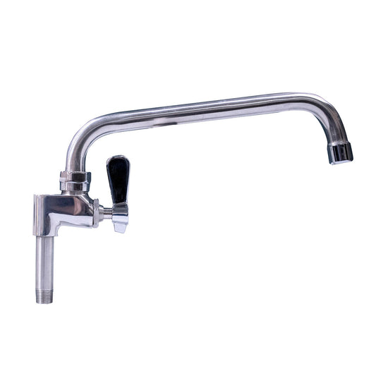 BK Resources EVO-AF8 Stainless Steel Evolution Series Add On Faucet 8" Swing Spout