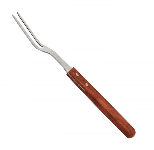 Omcan 80495 13-inch Pot Fork with Short Wood Handle