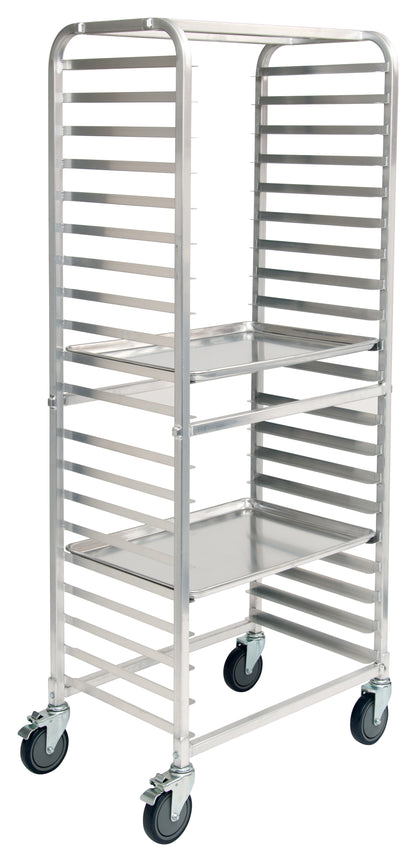 Winco AWRS-20BK 20-Tier Aluminum Side Load Sheet Pan Rack, Welded