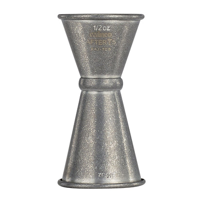 Winco BAJ-7CS 1/2 x 3/4 oz. Stainless Steel After 5 Jigger w/ Inner Marking Lines, Crafted Steel Finish