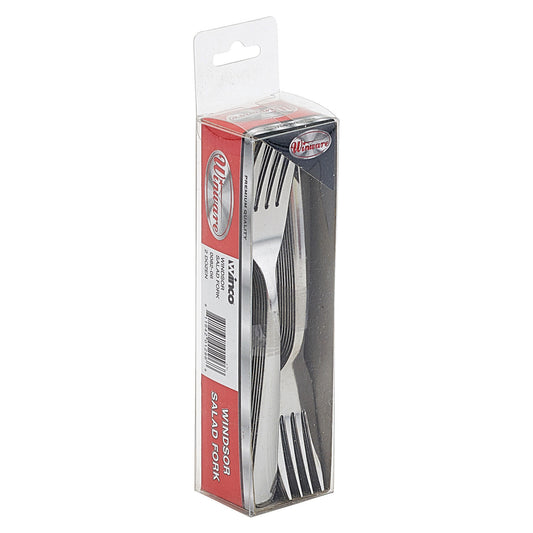 Winco 0082-06 Windsor Salad Fork, 18/0 Medium Weight (2dozens/pack)