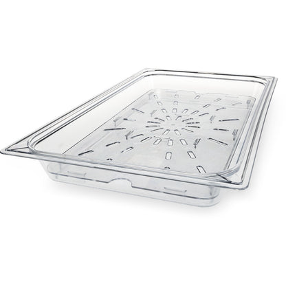 Carlisle 1021507 Full-Size Clear Polycarbonate StorPlus Food Pan Drain Grate