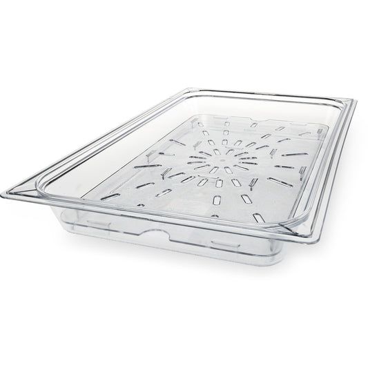 Carlisle 1021507 Full-Size Clear Polycarbonate StorPlus Food Pan Drain Grate