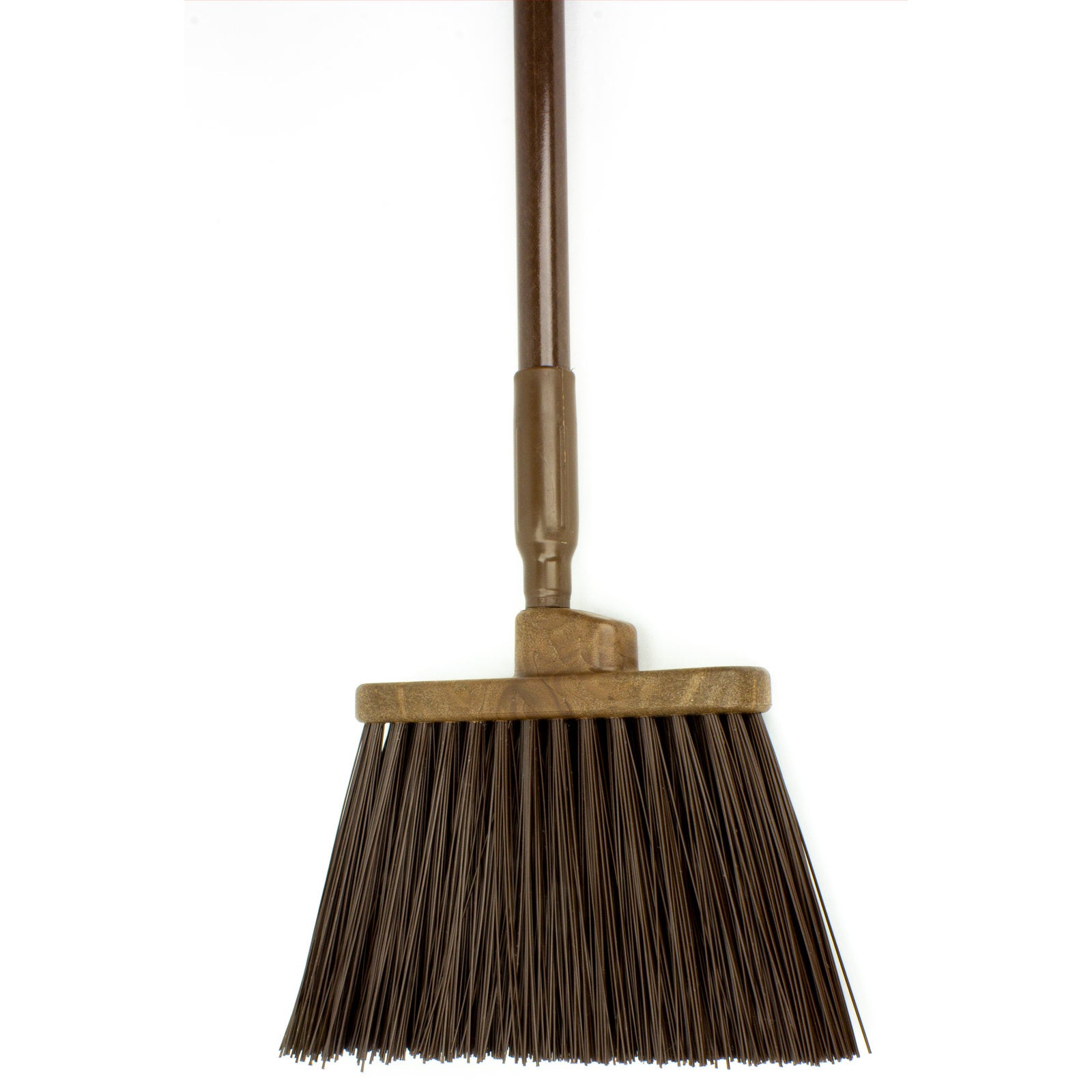 Carlisle 41083EC01 56" Brown Color Coded Duo-Sweep Unflagged Angle Broom