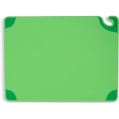 San Jamar CBG182412GN 18" x 24" x 0.5" Green Saf-T-Grip Cutting Board