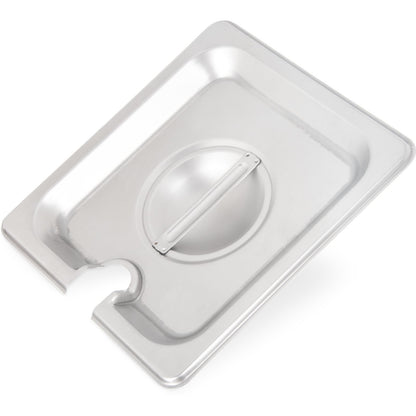 Carlisle 607160CS 1/6 Size Stainless Steel DuraPan Hotel Pan Slotted Handled Cover