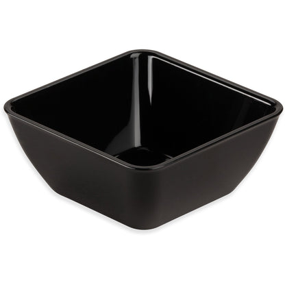Dinex DXSB903 9 oz Black Square SAN Bowl (48/cs)