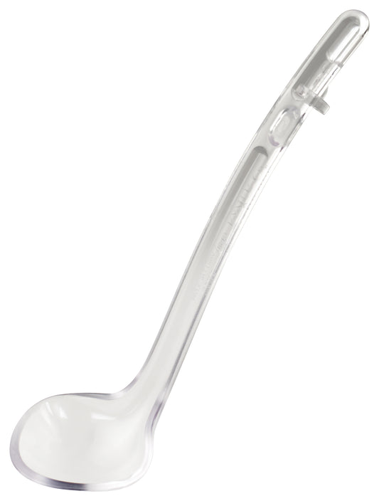 Winco CVLD-8C 3/4 oz. 8-1/2" Clear Curved Polycarbonate Ladle