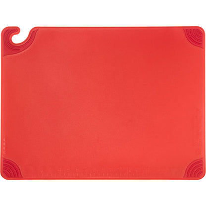 San Jamar CBG182412RD 18" x 24" x 0.5" Red Saf-T-Grip Cutting Board