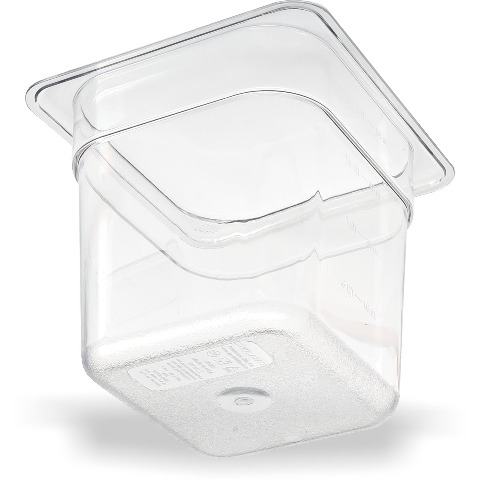 Carlisle 3068507 1/6 Size Clear Polycarbonate StorPlus Food Pan, 6" Deep