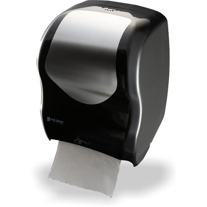 San Jamar T1470BKSS Black-Stainless Steel Summit Smart System with IQ Sensor Electronic Touchless Towel Dispenser