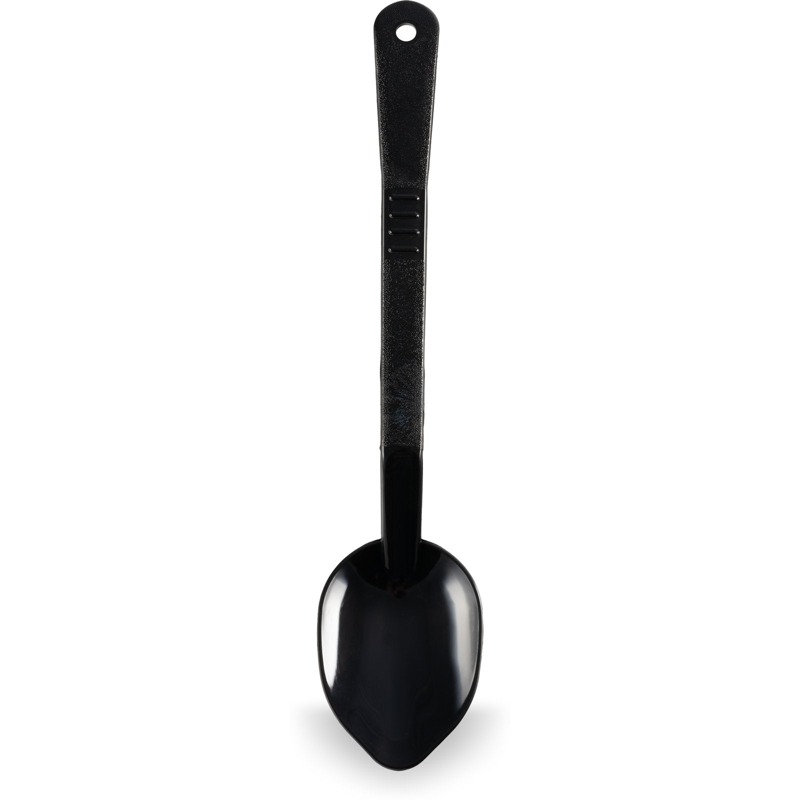 Carlisle 442503 13" Black High Heat Plastic Solid High Heat Serving Spoon