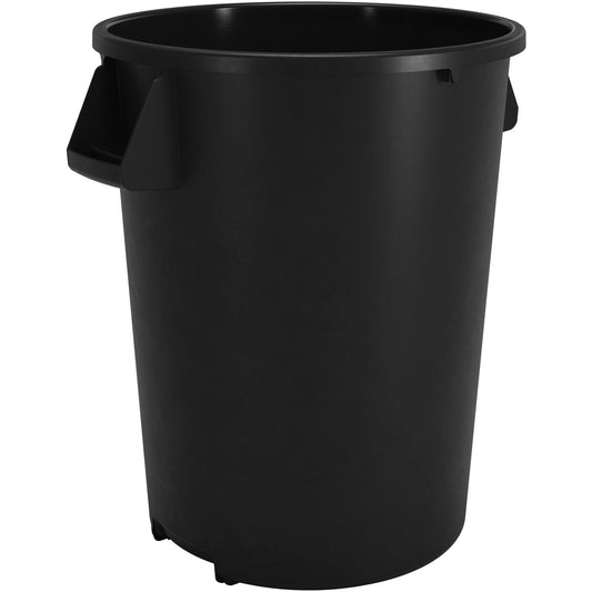 Sparta 84104403 44 Gallon Black Round Polyethylene Bronco Waste Bin Trash Container