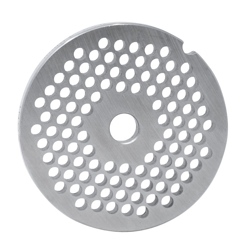 Omcan 11221 #22 One Notch/Round European Style Stainless Steel Hubless Plate, 4.8mm (3/16")