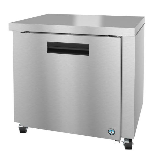 Hoshizaki UR36B One Section Stainless Doors Undercounter Refrigerator
