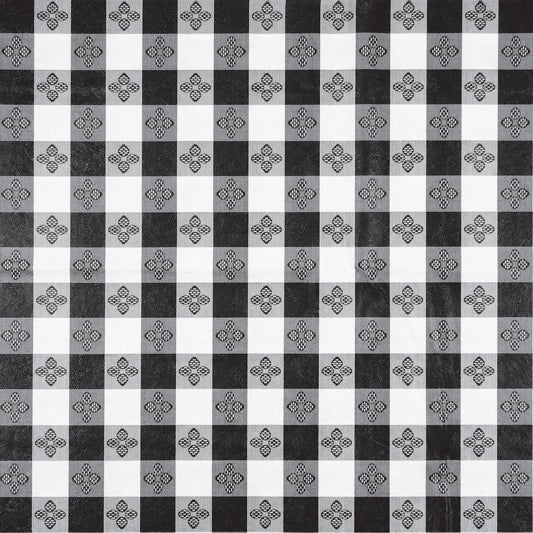 Winco TBCO-90K 52" x 90" Black Table Cloth