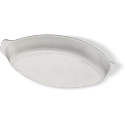 Carlisle 740502 7.5" X 4.25" White Oval Polycarbonate Casserole Dish