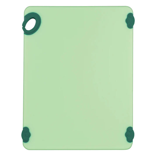 Winco CBK-1520GR 15" x 20" x 1/2" Green Cutting Board with Hook