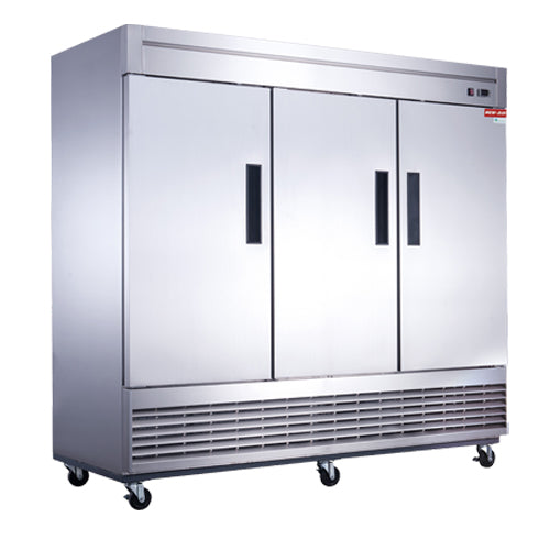 New Air NSR-182-H 3-Door Stainless Steel Refrigeration