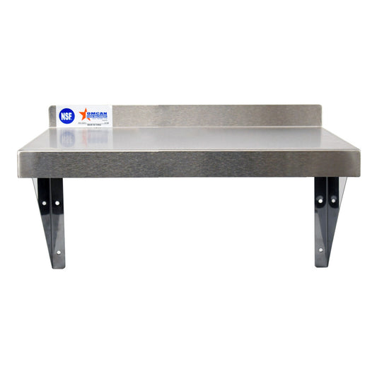 Omcan 22108 12" x 24" Stainless Steel Wall Shelf