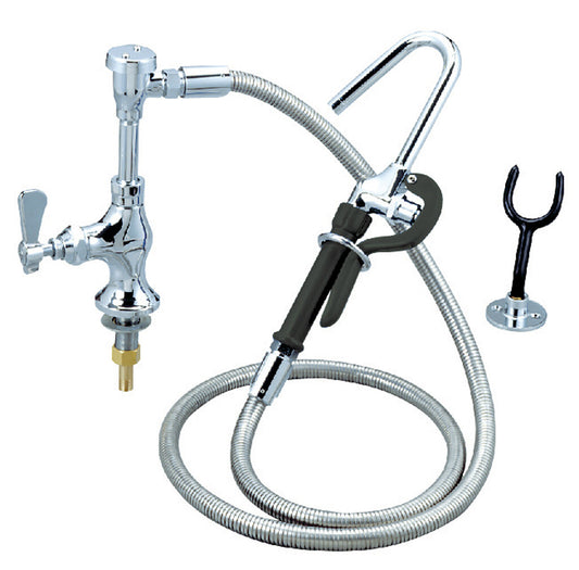 BK Resources BKF-SDMPF-G Optiflow Pot Filler Assembly, Deck Mount, Single Valve, Braided Hose
