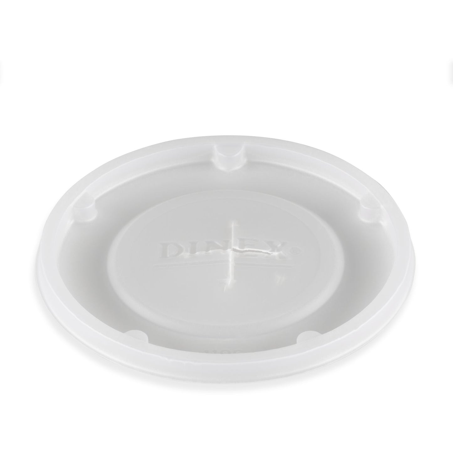 Dinex DX1196ST8714 Translucent Disposable Lid with Straw Slot Fits for Cambro and G.E.T Enterprises Tumblers (1000/cs)