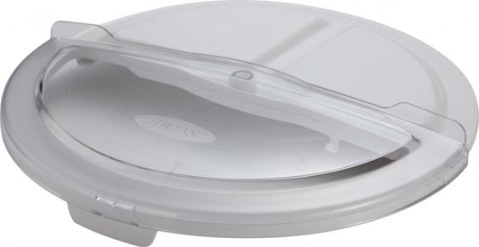 Omcan 80581 Polycarbonate + Polypropylene Rotating Lid with 20 oz Clear Scoop for 32-gallon Food Storage Container