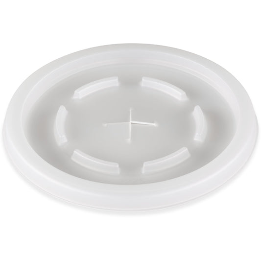 Dinex DX2225ST9000 Translucent Disposable Lid for Fits Specific 7 - 16 oz, Carlisle, Cambro and G.E.T. Enterprises Tumblers (1000/cs) with Straw Slot