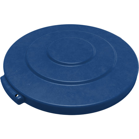 Sparta 84101114 10 Gallon Blue Round Polyethylene Bronco Waste Bin Trash Container Lid