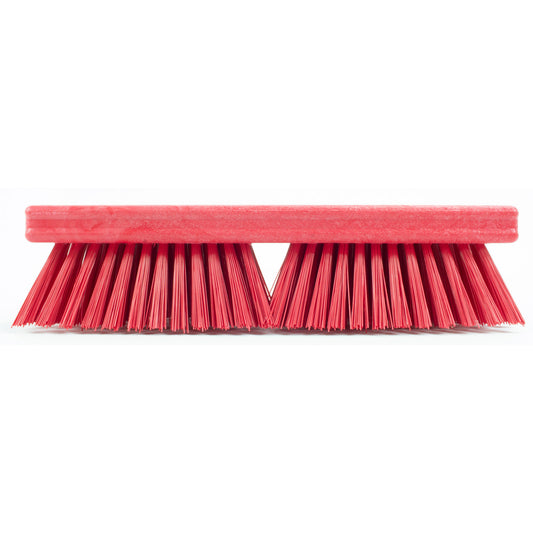 Carlisle 41722EC05 10" Red Sparta Color Coded Deck Scrub Brush