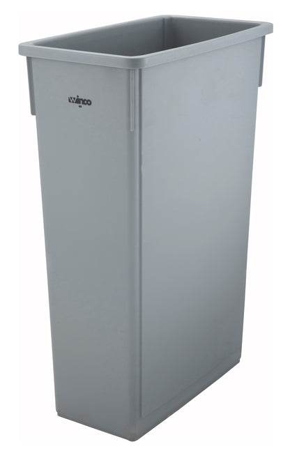 Winco PTC-23SG 23 Gallon Gray Trash Can
