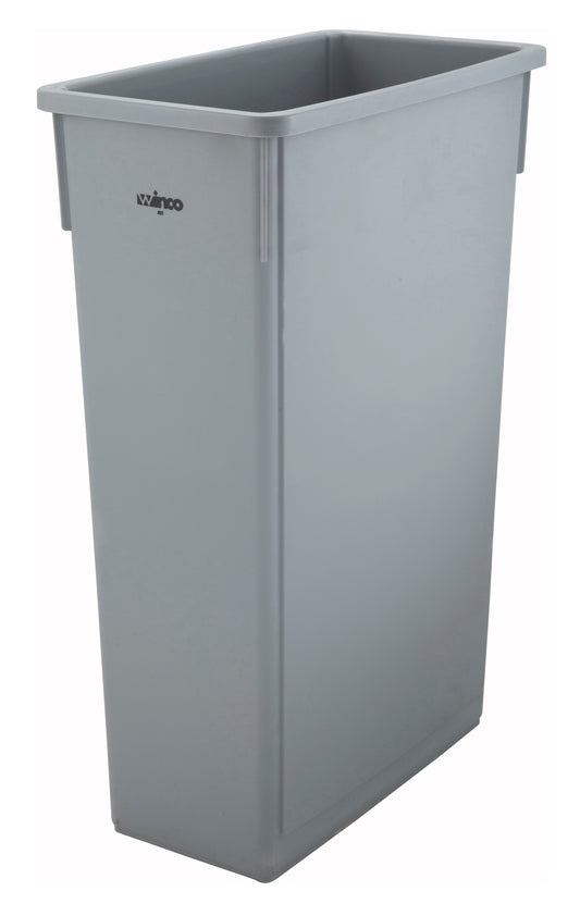 Winco PTC-23SG 23 Gallon Gray Trash Can