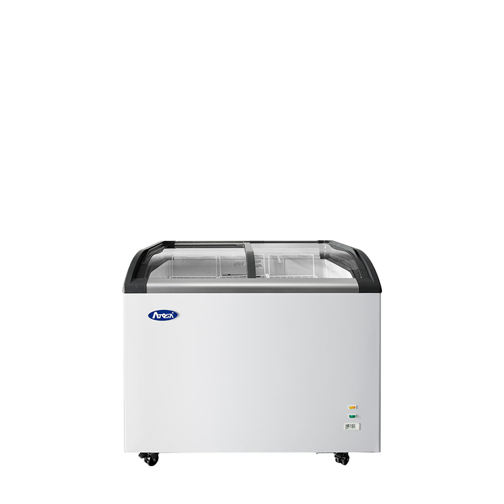 Atosa MMF9110 10 Cuft Curved Glass Lid Chest Freezer