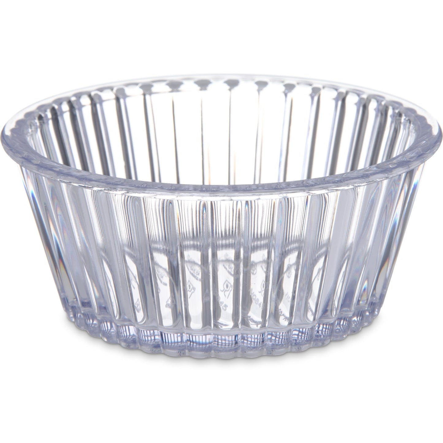 Carlisle 84507 4.5 oz Clear SAN Fluted Ramekin